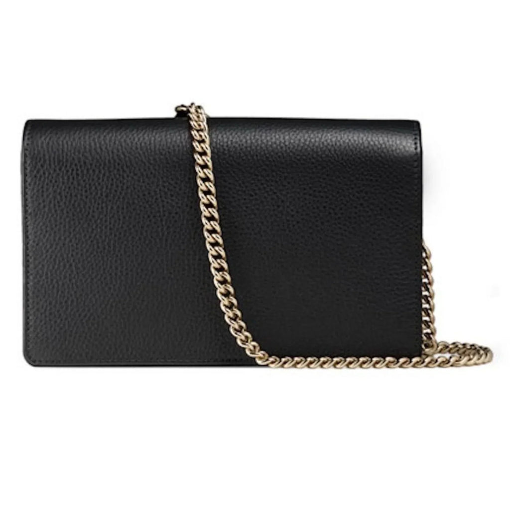 Leather on Soho Body Wallet Bag Cross Chain Black