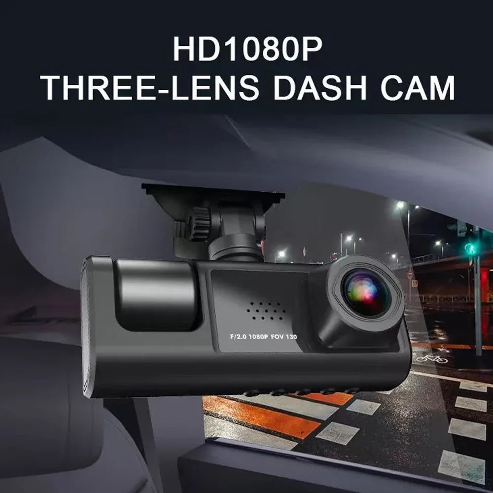 Dash ammoon Video Car Safety for Camera 3 Auto Driving WiFi, Clear with Cam Recorder
