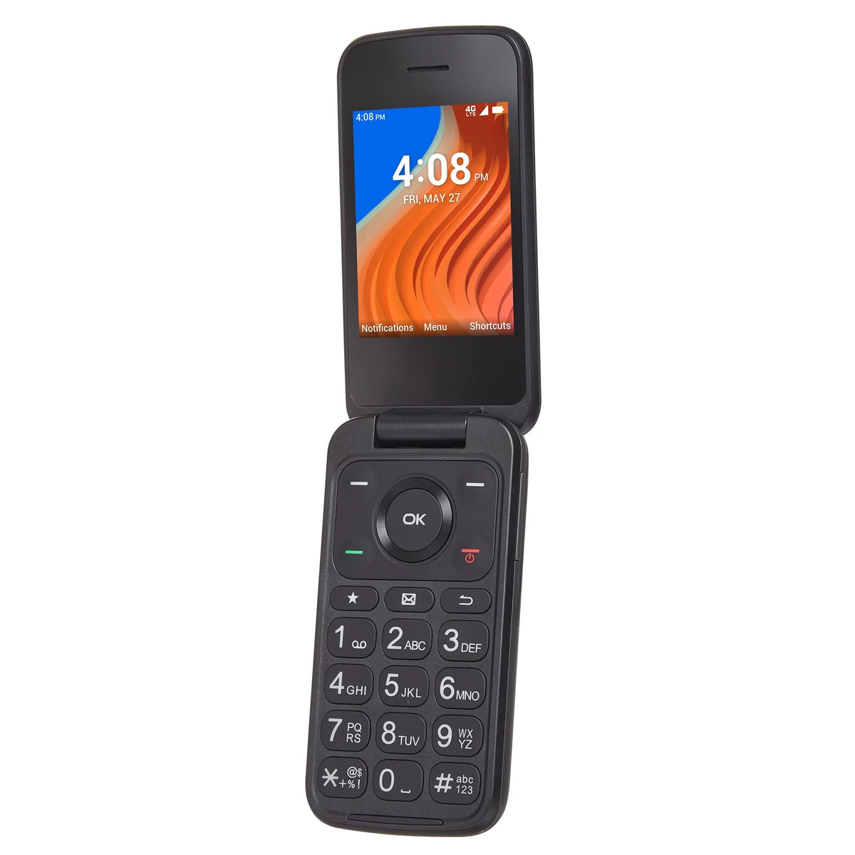 Phone Prepaid Family Mobile Flip 2, Feature Walmart Black- Family Mobile] 8GB, [Locked Walmart to TCL
