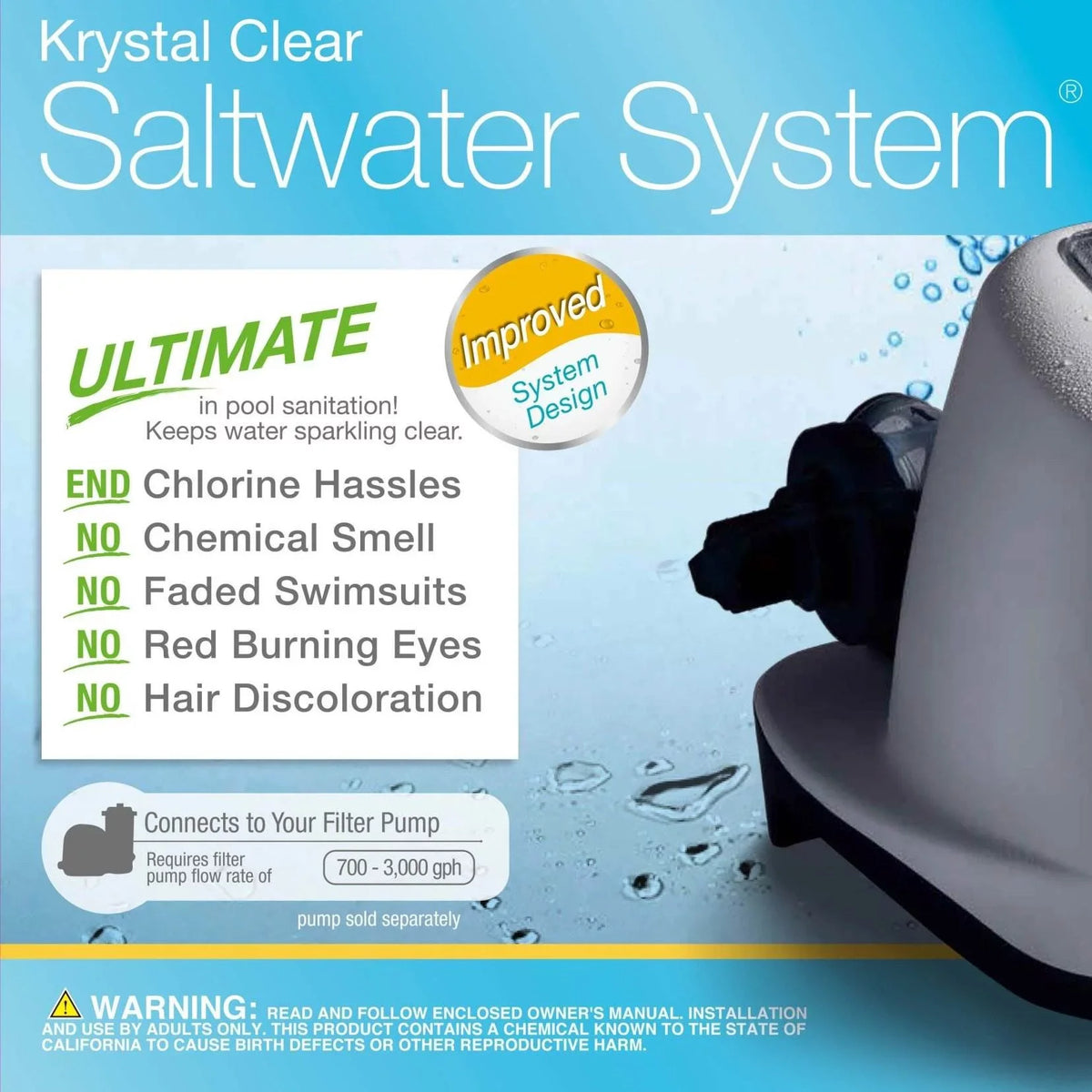 Intex 120V Krystal Clear Sizealtwater Pool Sizeystem + Wall Mount Sizeurface Sizekimmer